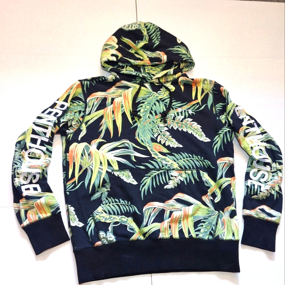 HUFF PENTHOUSE X Leaf Pullover  Hoodie Unisex   Mens Size Small